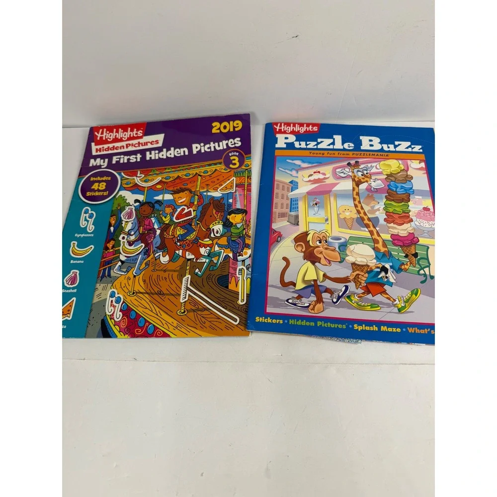Highlights Hidden Pictures Puzzle Buzz Books Lot of 9 Activity Puzzles